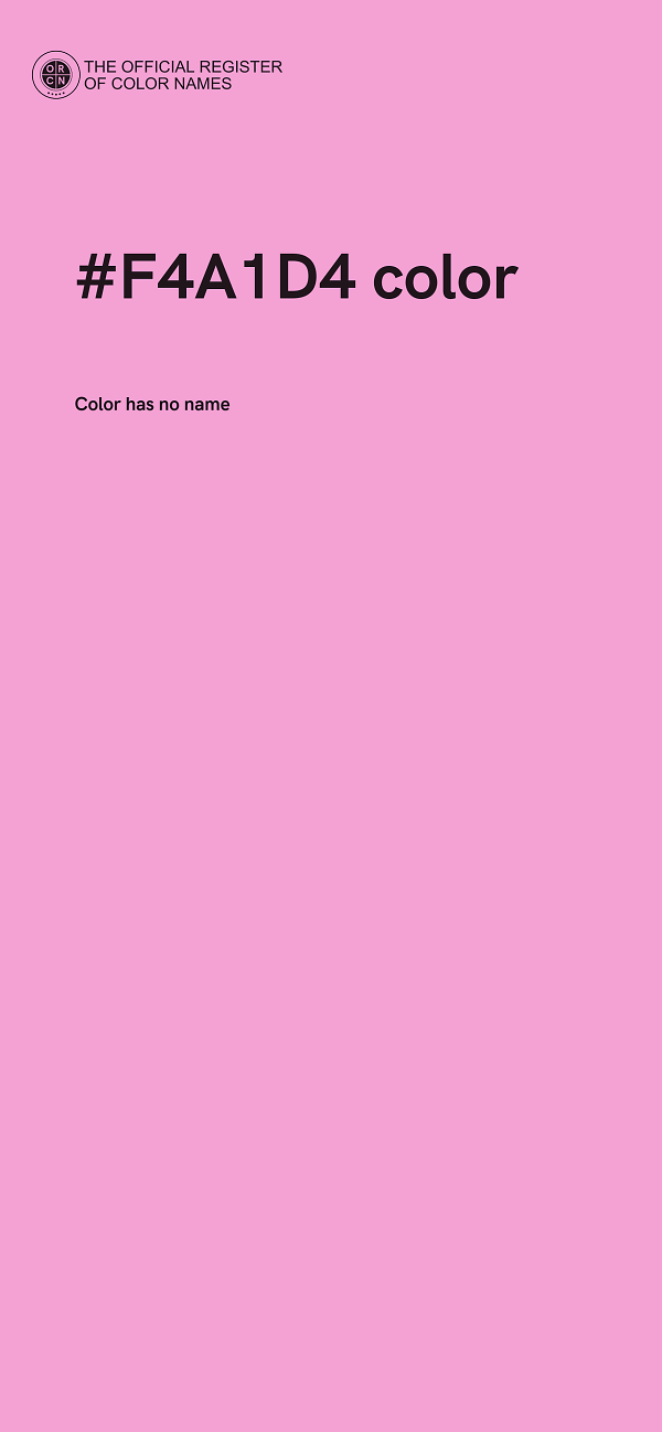 #F4A1D4 color image