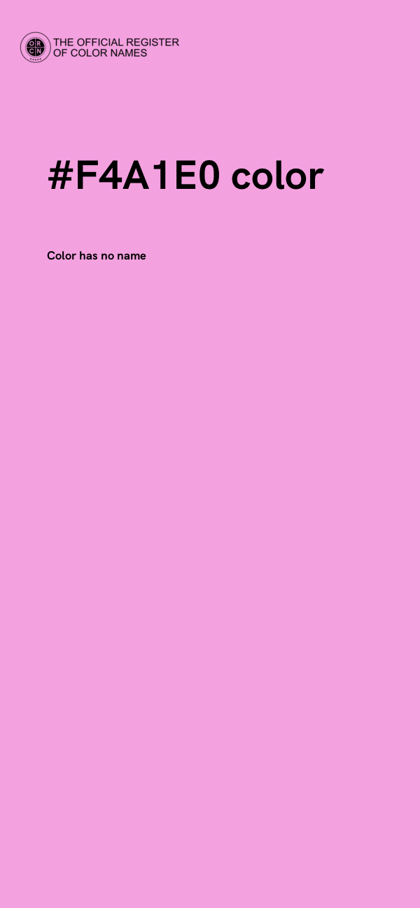 #F4A1E0 color image