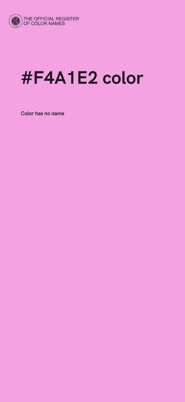 #F4A1E2 color image