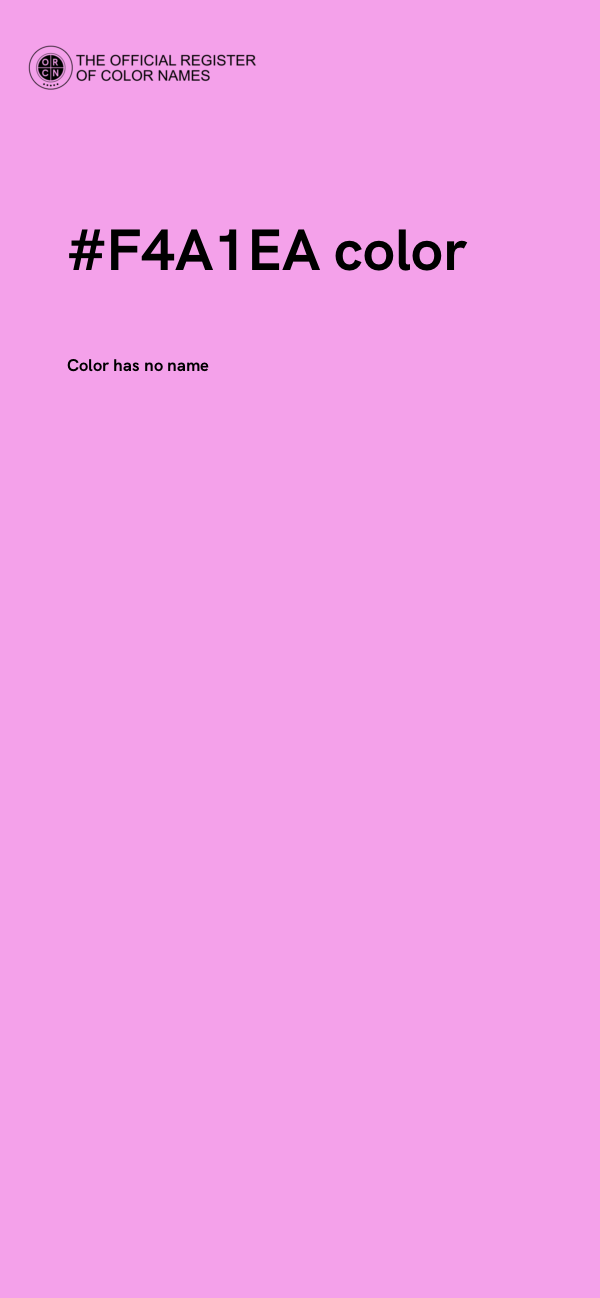 #F4A1EA color image