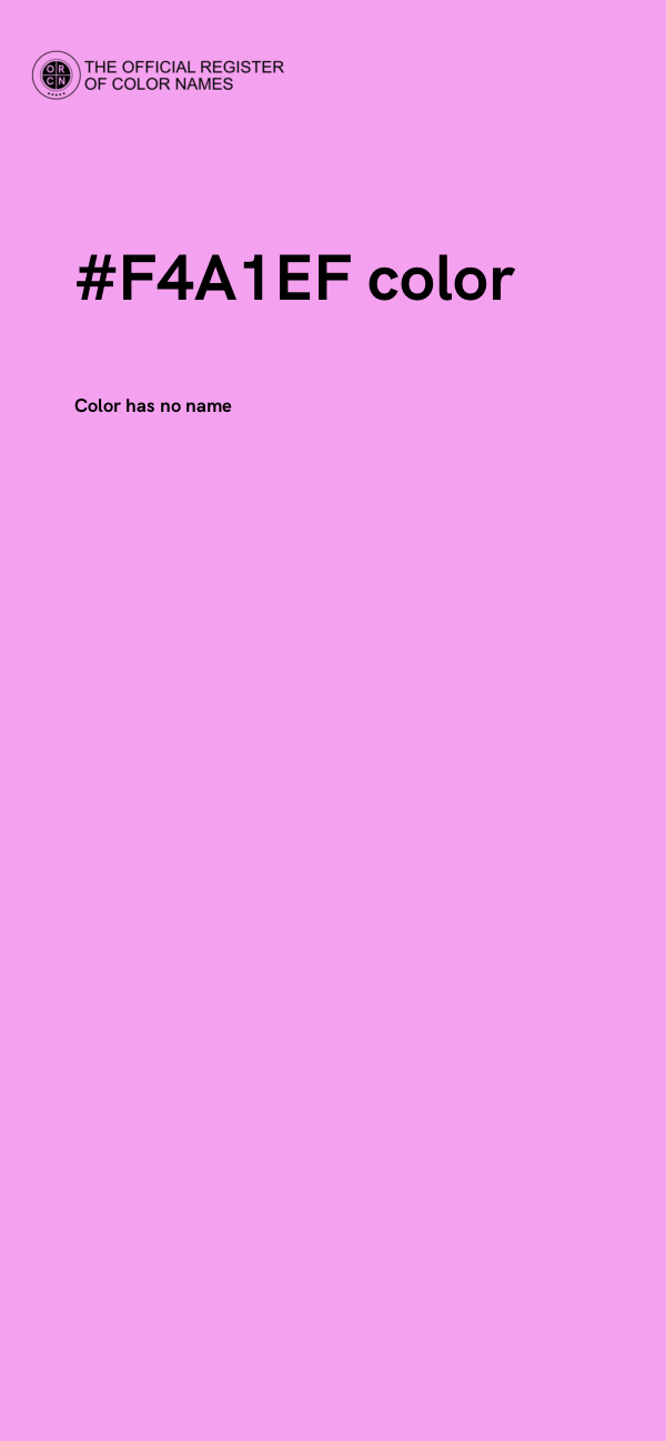 #F4A1EF color image