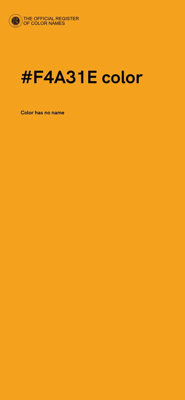 #F4A31E color image