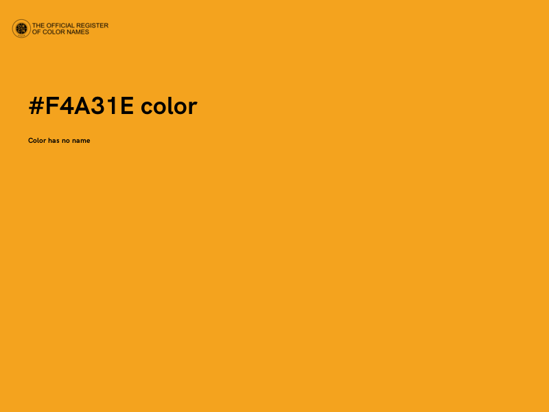 #F4A31E color image