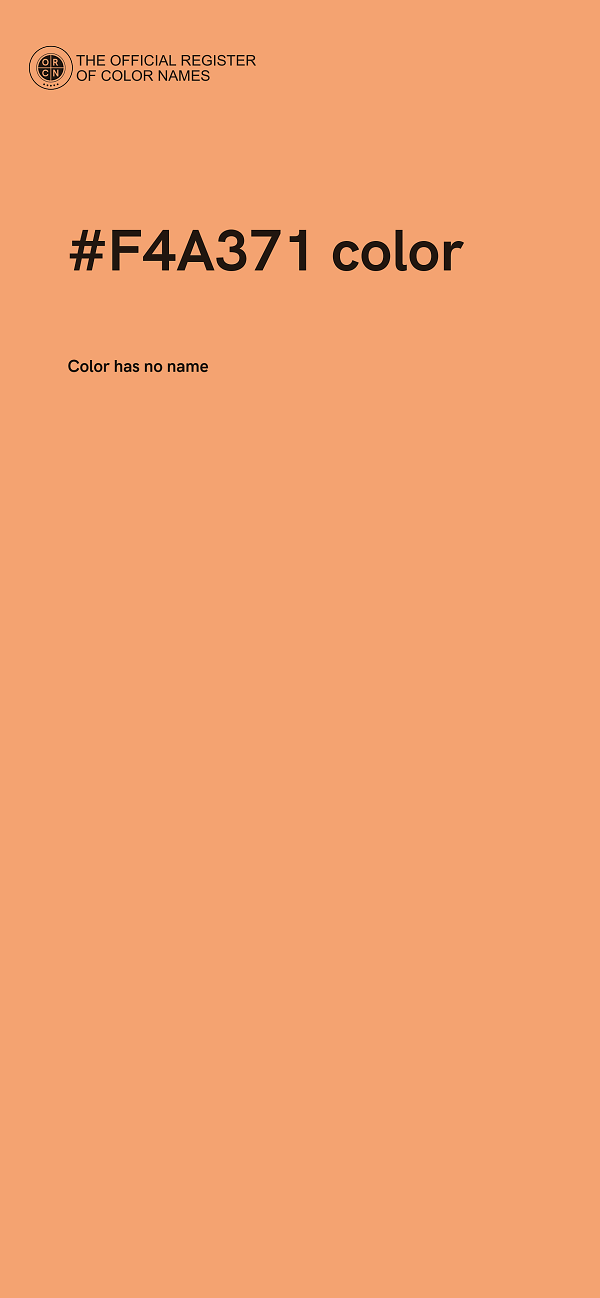 #F4A371 color image