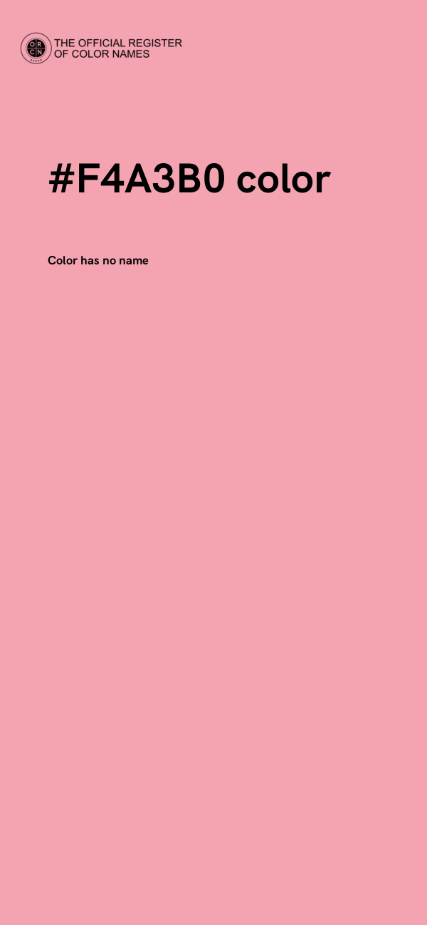 #F4A3B0 color image