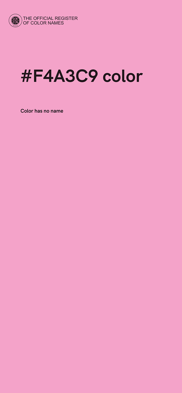 #F4A3C9 color image