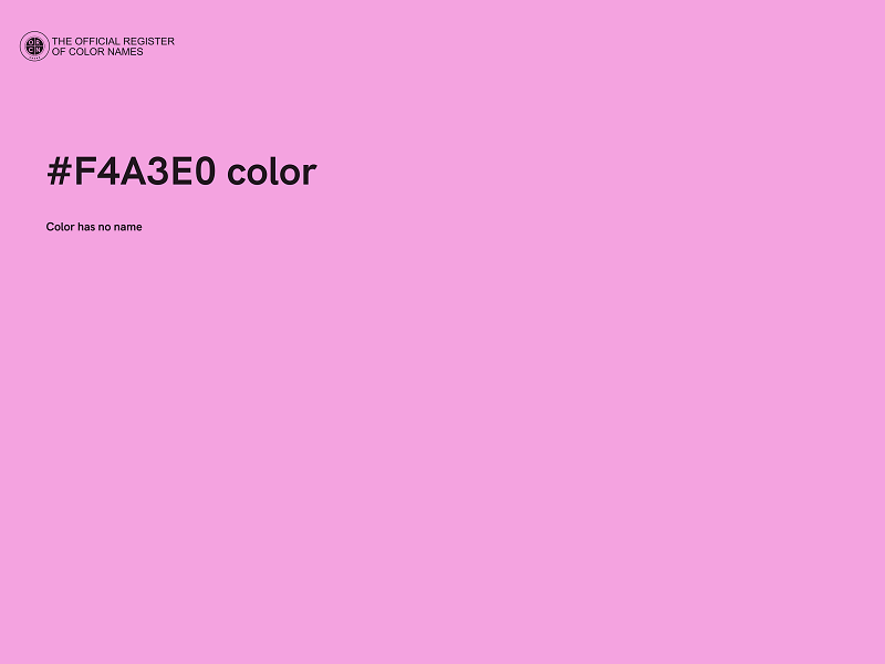 #F4A3E0 color image