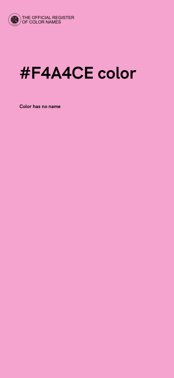 #F4A4CE color image