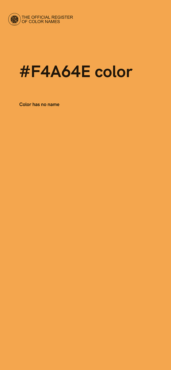 #F4A64E color image