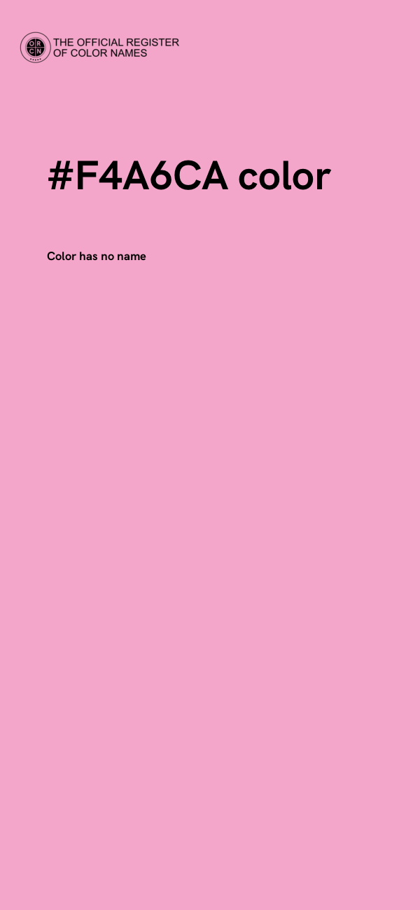 #F4A6CA color image