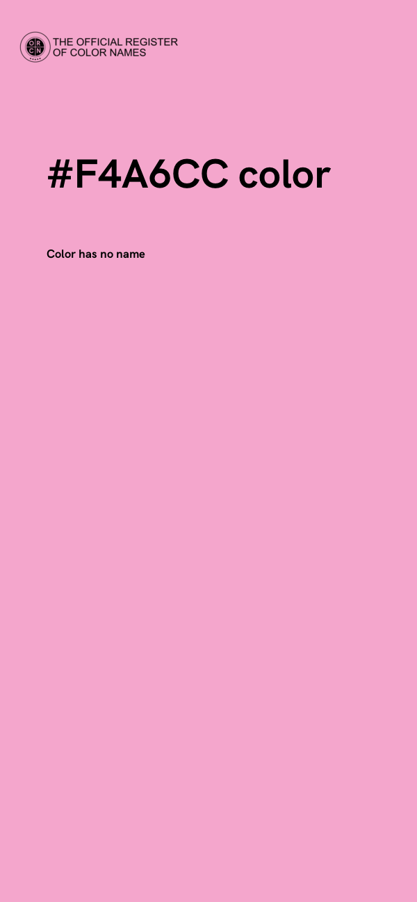 #F4A6CC color image