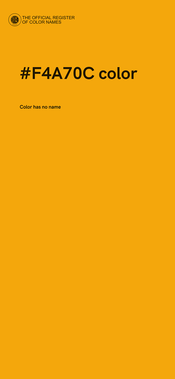 #F4A70C color image