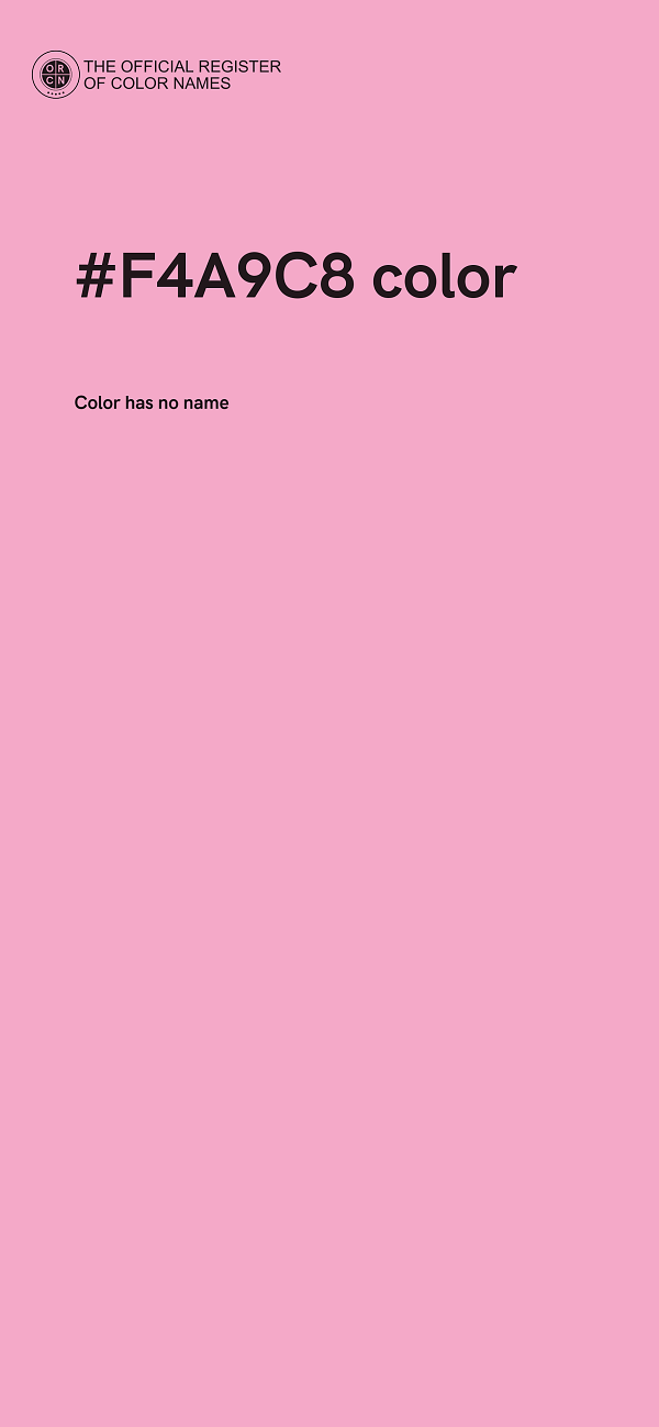 #F4A9C8 color image