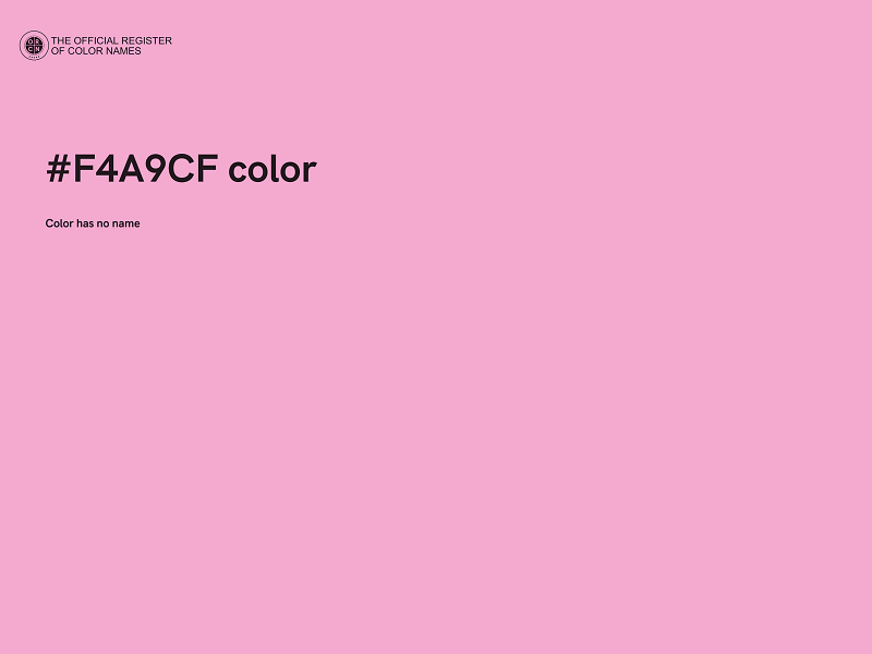 #F4A9CF color image