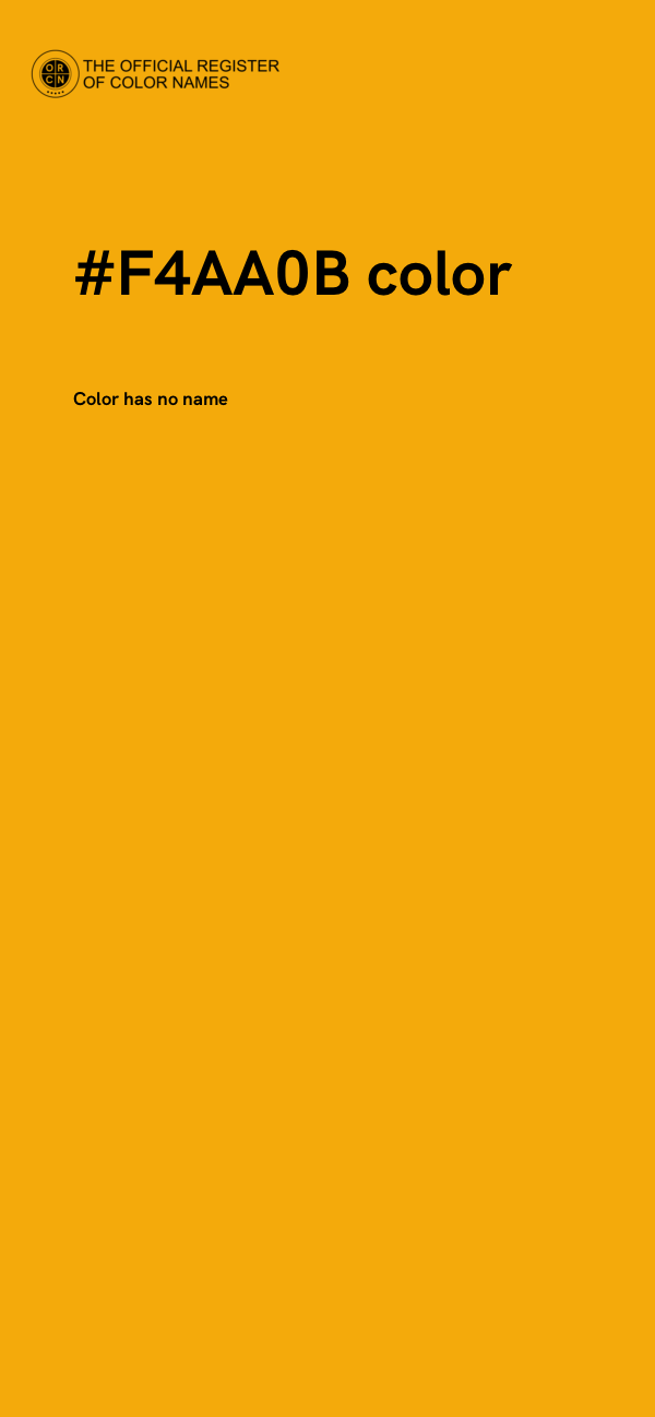#F4AA0B color image