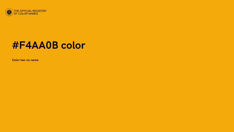 #F4AA0B color image