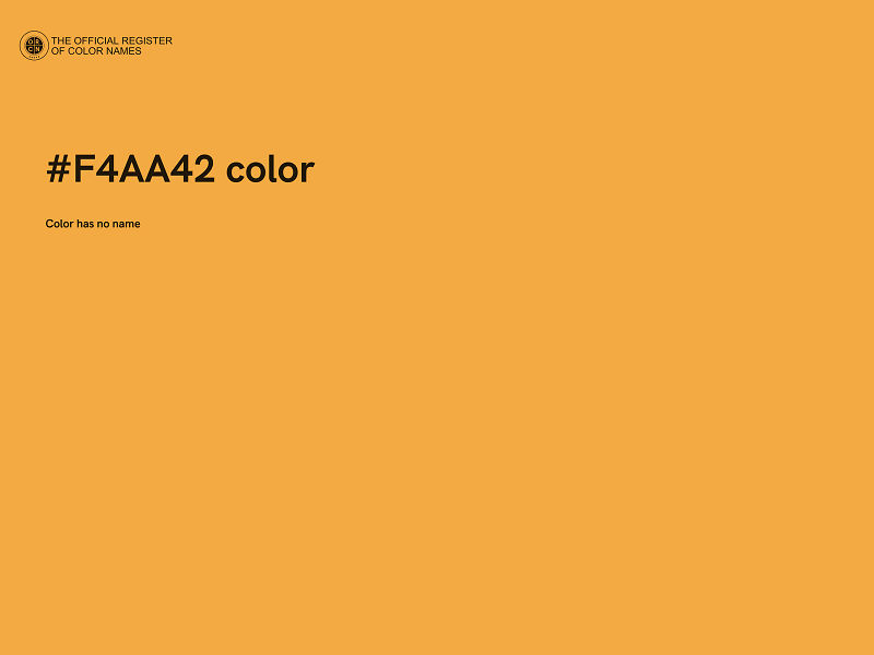 #F4AA42 color image