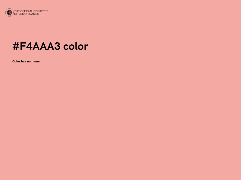 #F4AAA3 color image