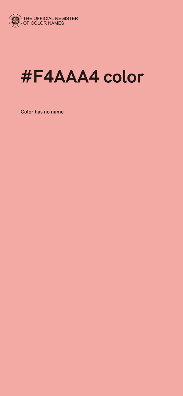 #F4AAA4 color image