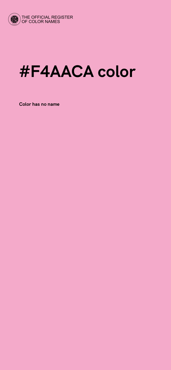 #F4AACA color image
