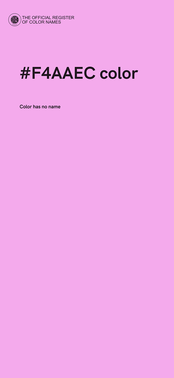 #F4AAEC color image