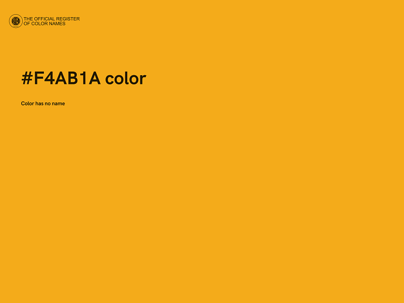 #F4AB1A color image