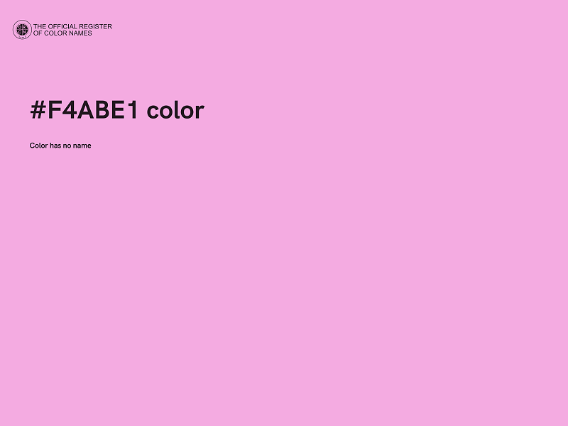 #F4ABE1 color image