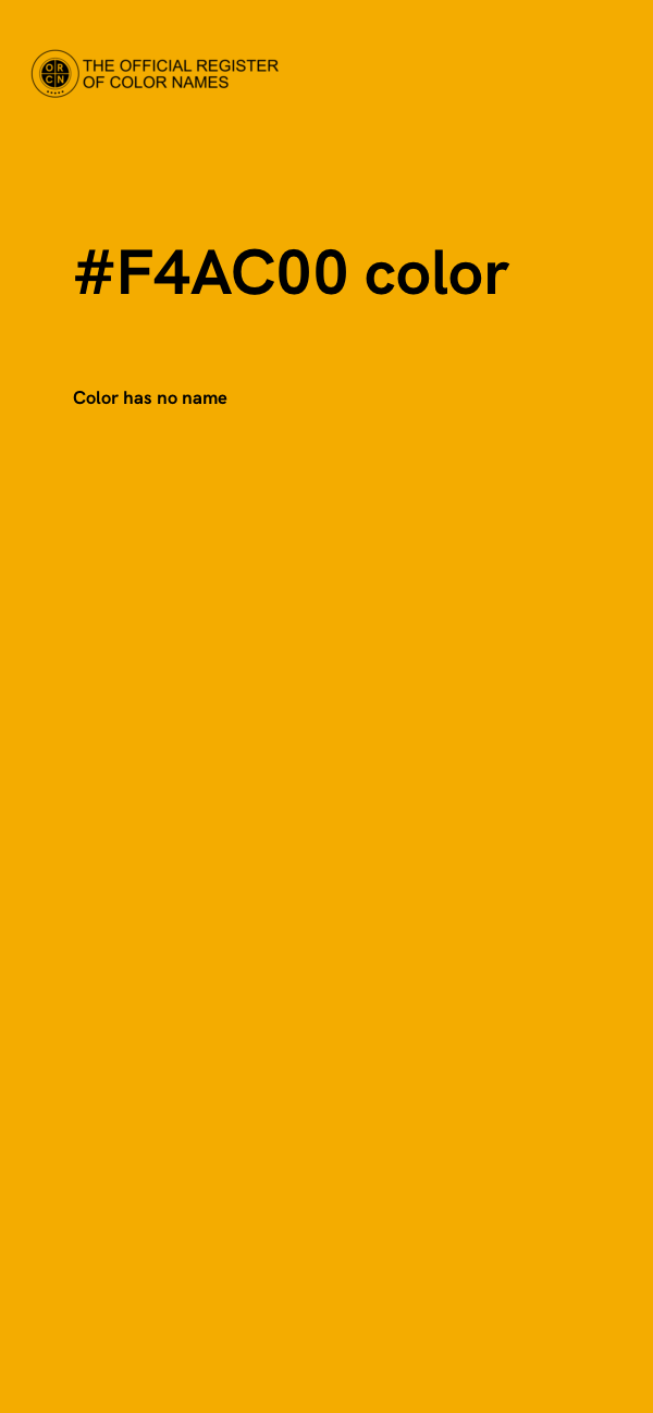 #F4AC00 color image