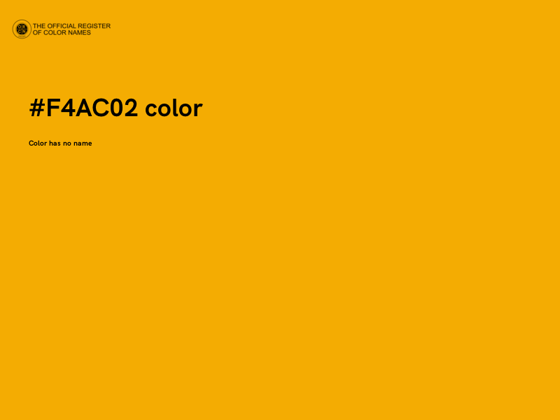 #F4AC02 color image