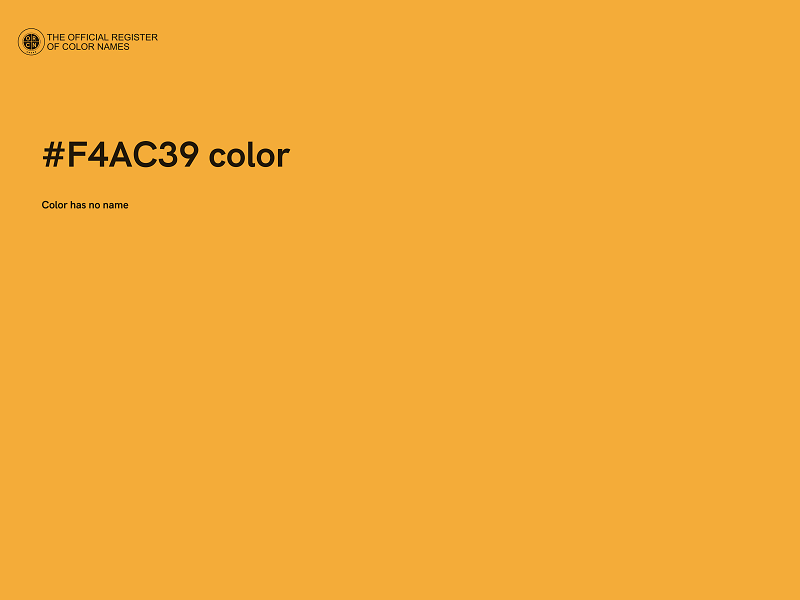 #F4AC39 color image