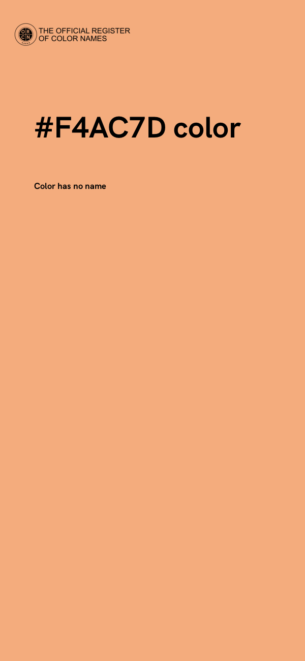 #F4AC7D color image