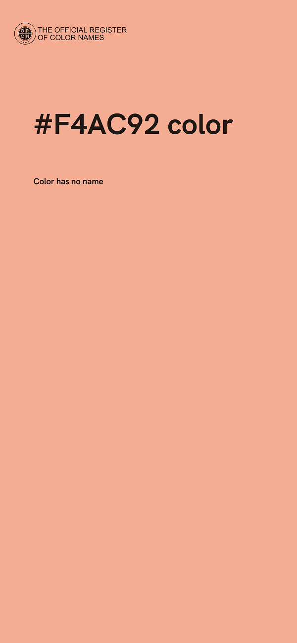 #F4AC92 color image