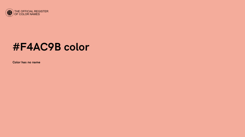 #F4AC9B color image