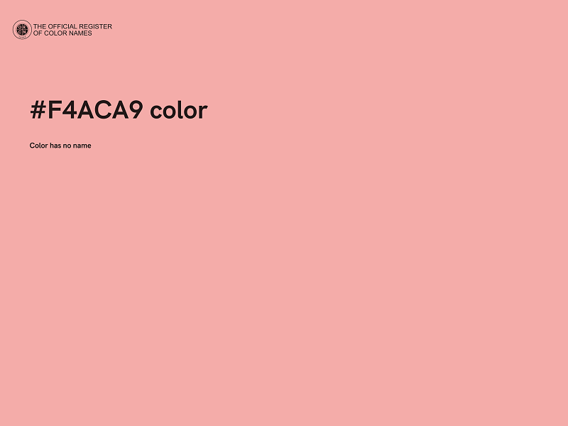 #F4ACA9 color image