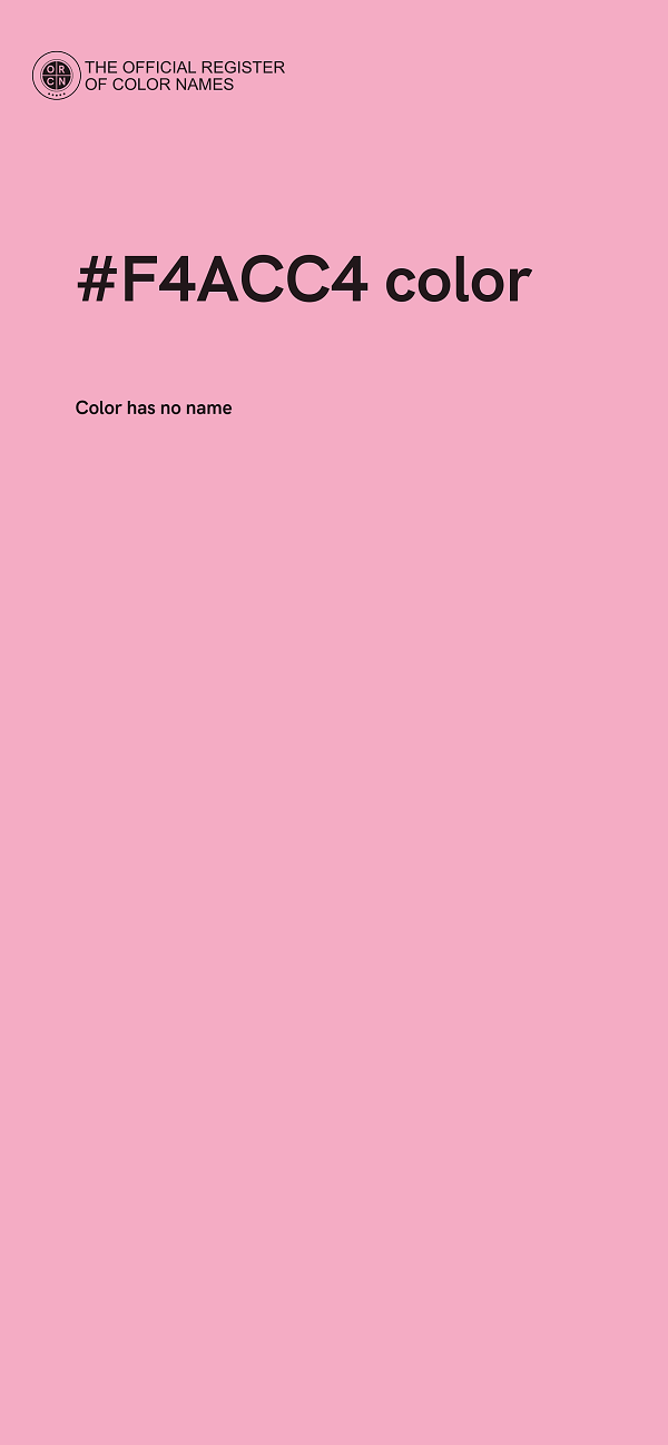 #F4ACC4 color image