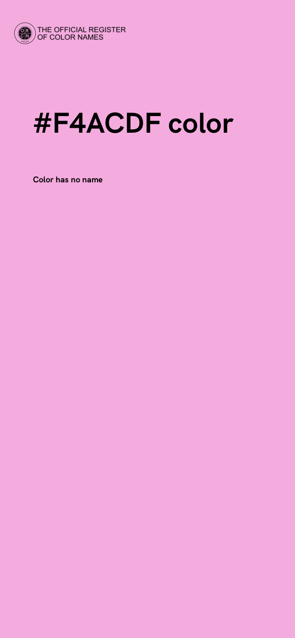 #F4ACDF color image
