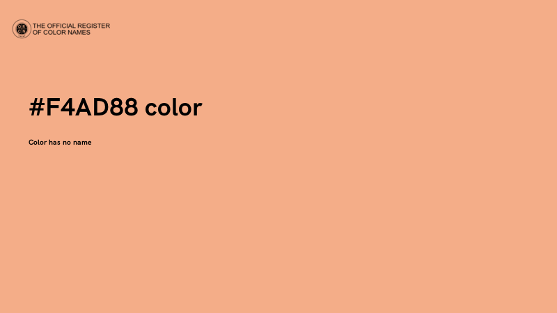 #F4AD88 color image
