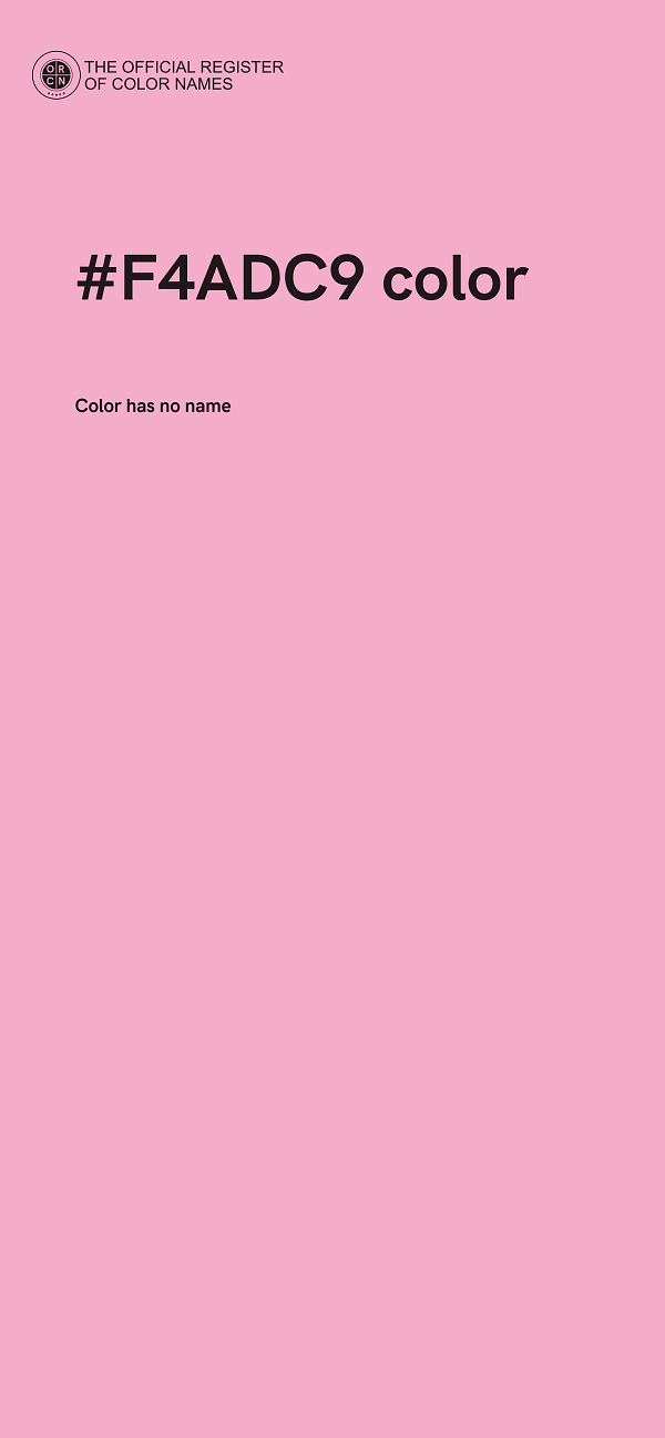 #F4ADC9 color image