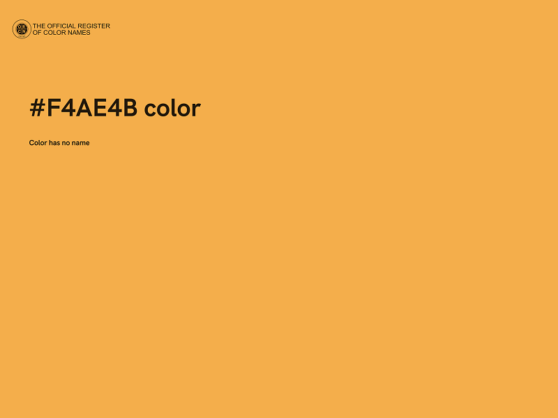 #F4AE4B color image