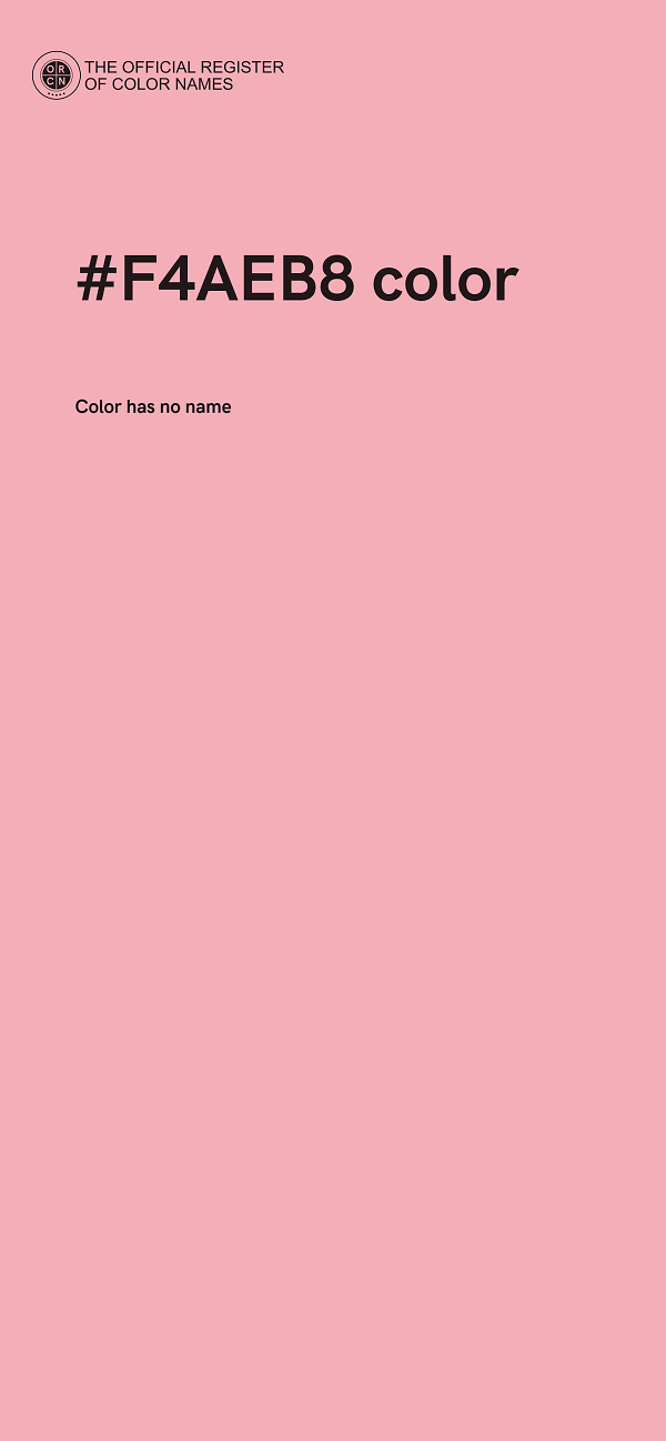 #F4AEB8 color image
