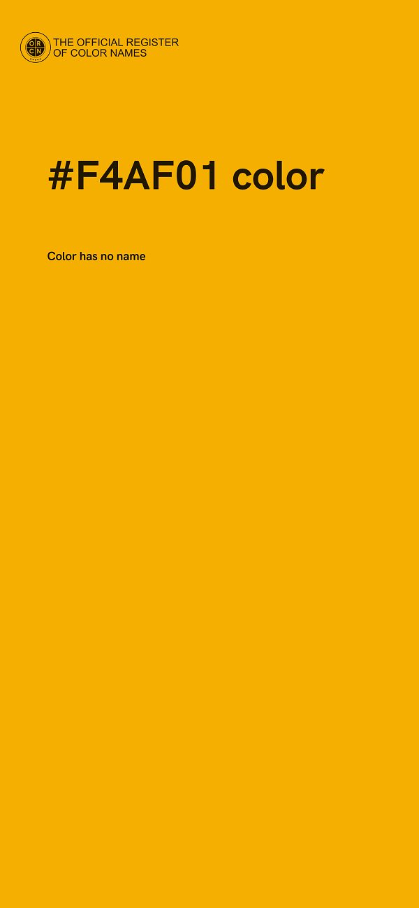 #F4AF01 color image