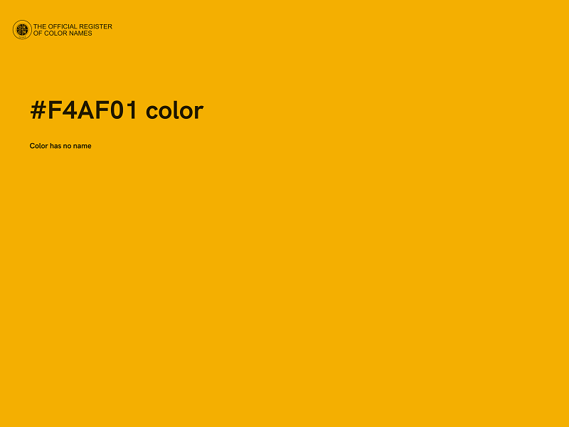 #F4AF01 color image