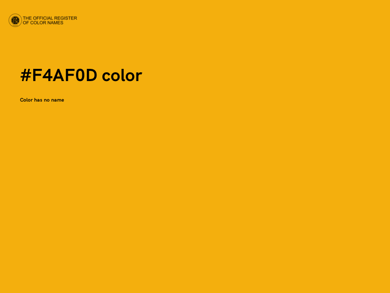#F4AF0D color image