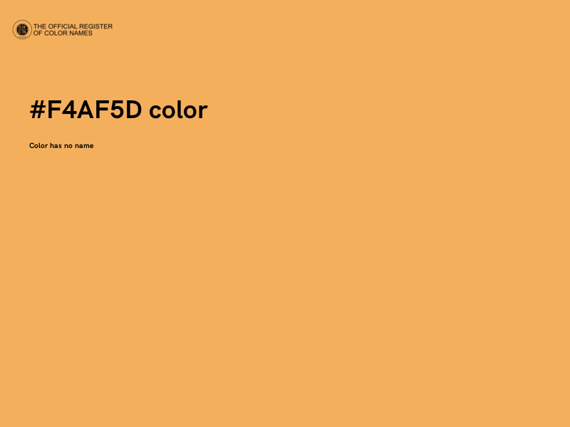#F4AF5D color image