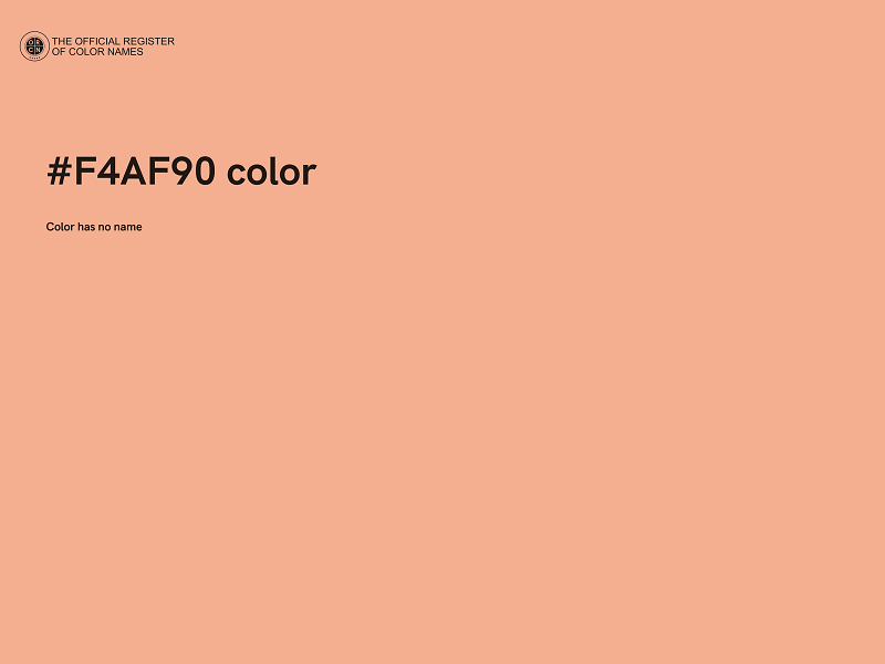 #F4AF90 color image