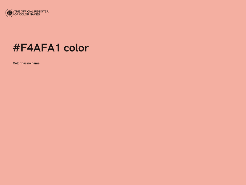 #F4AFA1 color image