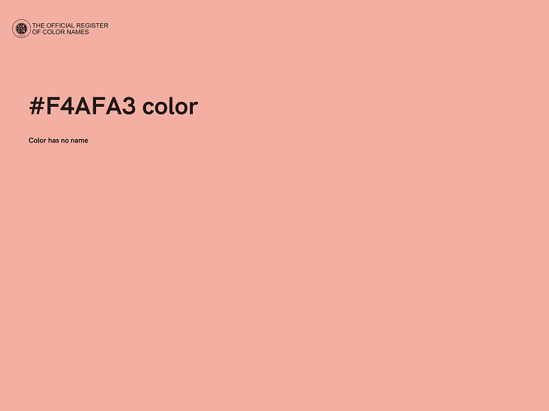 #F4AFA3 color image