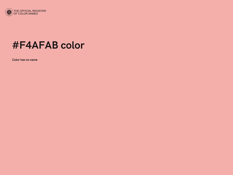 #F4AFAB color image