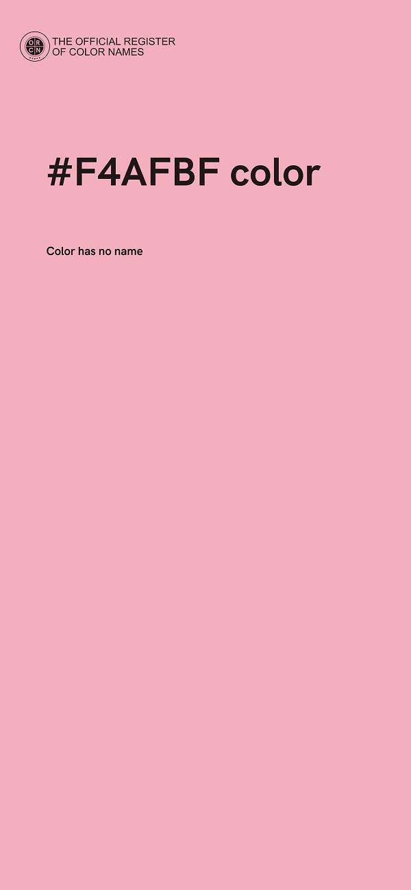#F4AFBF color image