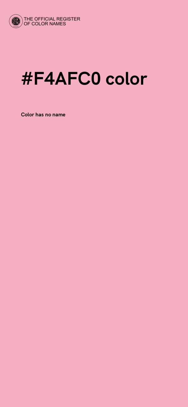 #F4AFC0 color image